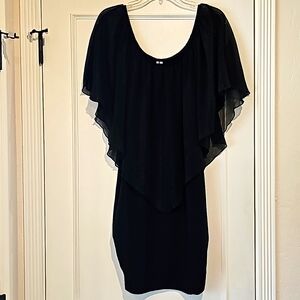 Studio Y Black Cape Dress